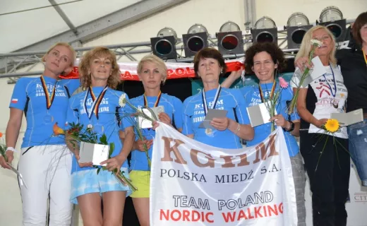 Zawodniczki KGHM Team Poland Nordic Walking drużynowymi Wicemistrzyniami Świata!  - 1